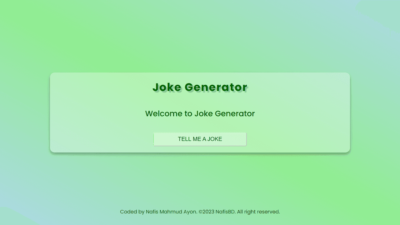 Joke Generator App